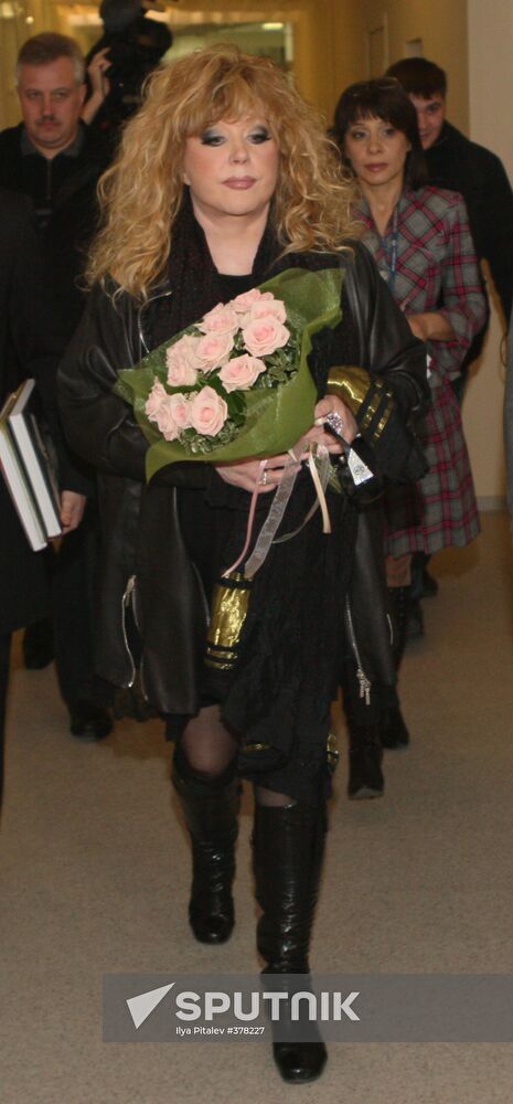 Singer Alla Pugachyova in RIA Novosti