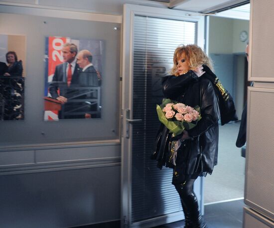 Singer Alla Pugachyova in RIA Novosti