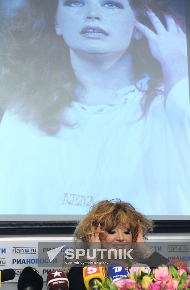 Singer Alla Pugachyova in RIA Novosti