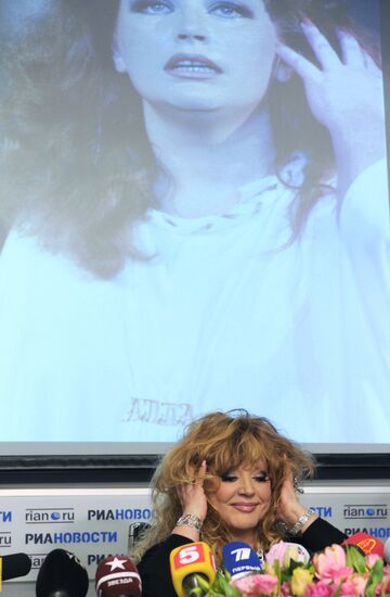 Singer Alla Pugachyova in RIA Novosti
