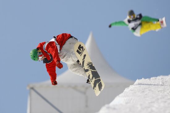 Snowboard European Cup. Moscow stage