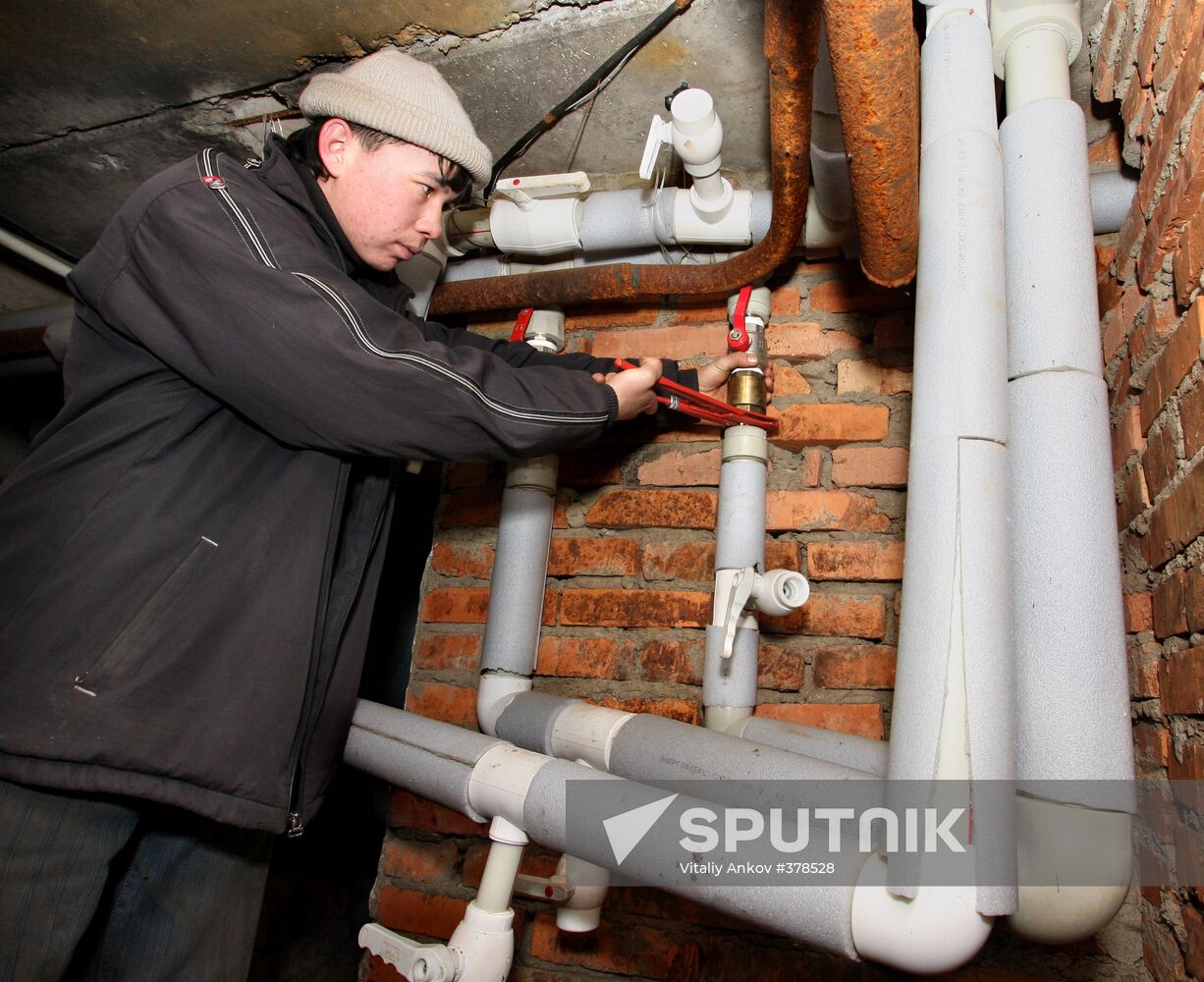 utilities service at work