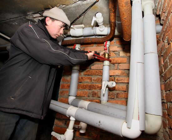utilities service at work