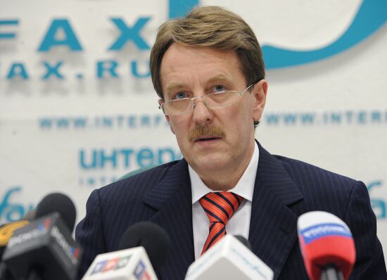 News conference by Aleksei Gordeyev