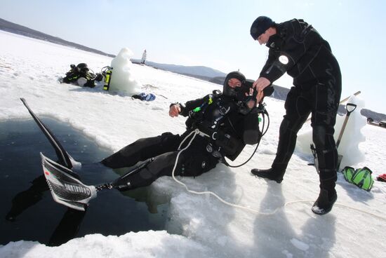 Ice diving
