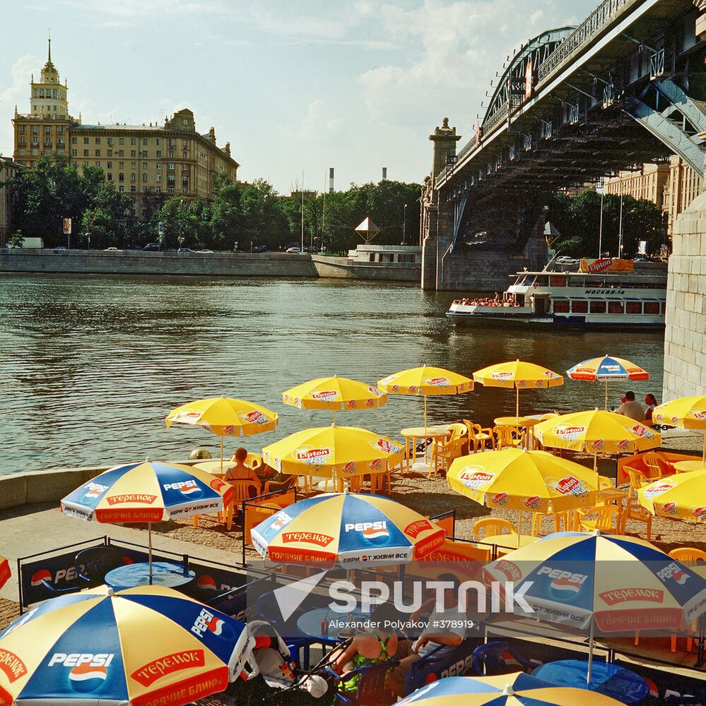 A summer cafe in Moscow