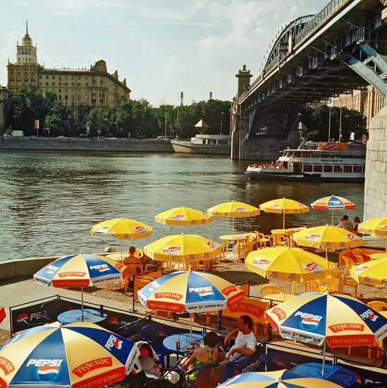 A summer cafe in Moscow