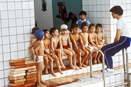Children's swimming club in Tomsk