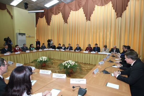 President Dmitry Medvedev visits Tula