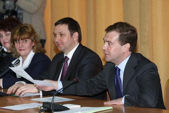 President Dmitry Medvedev visits Tula