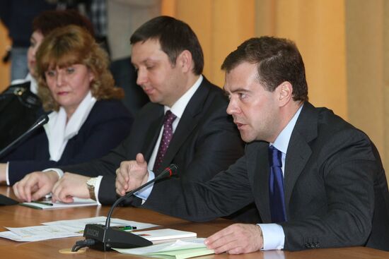 President Dmitry Medvedev visits Tula
