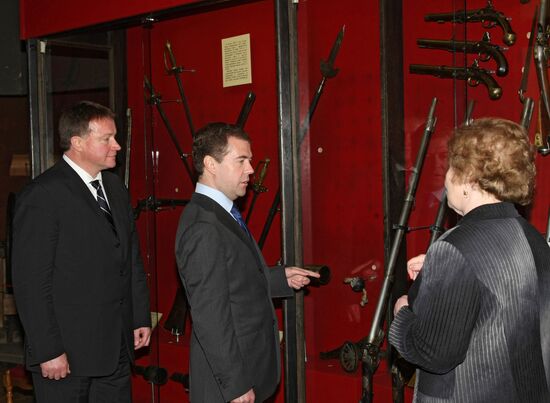 President Dmitry Medvedev visits Tula