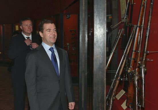 President Dmitry Medvedev visits Tula