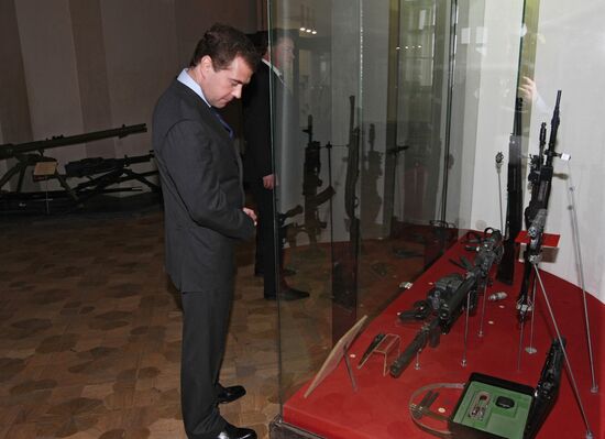 President Dmitry Medvedev visits Tula