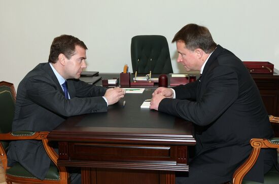 President Dmitry Medvedev visits Tula