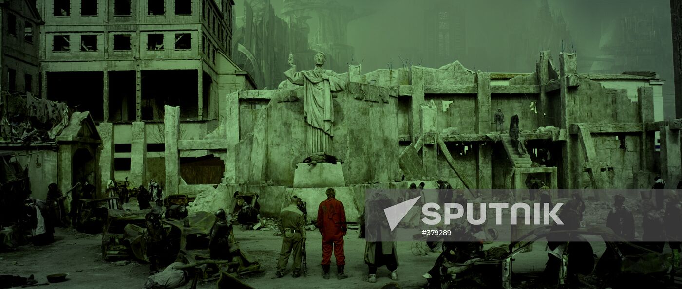 Shot from Fyodor Bondarchuk's "Inhabited Island-2" movie