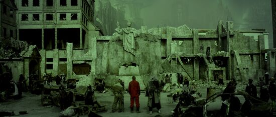 Shot from Fyodor Bondarchuk's "Inhabited Island-2" movie