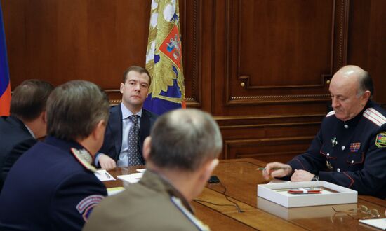 Russian president meets with Cossack atamans