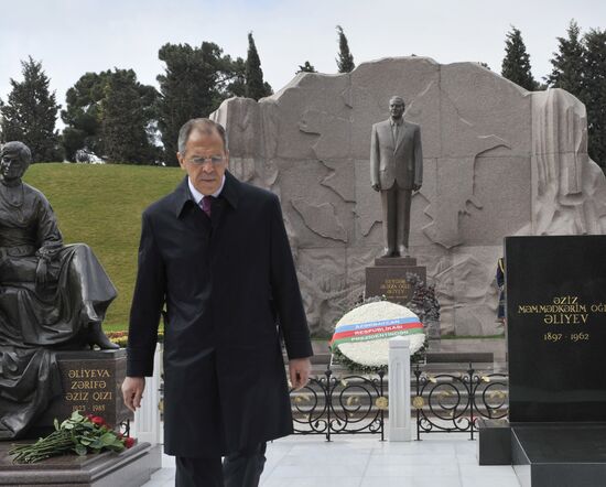 Foreign Minister Sergei Lavrov visits Azerbaijan