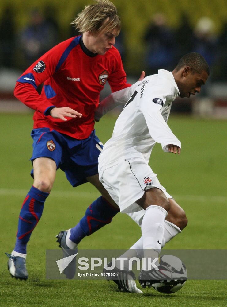 UEFA Cup. CSKA Moscow vs. Shakhtar Donetsk