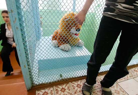 Festive event for mental hospital little patients