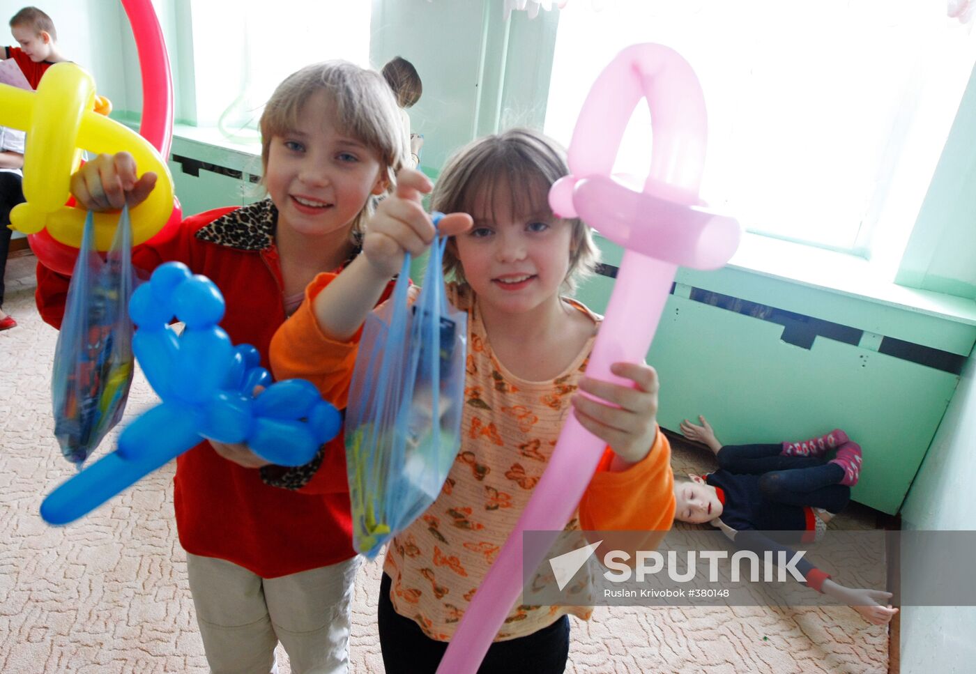 Festive event for mental hospital little patients