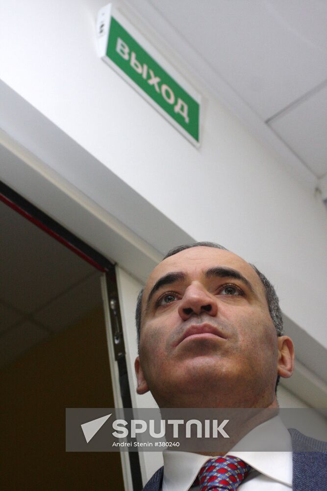 Garri Kasparov, co-chairman of Solidarity movement