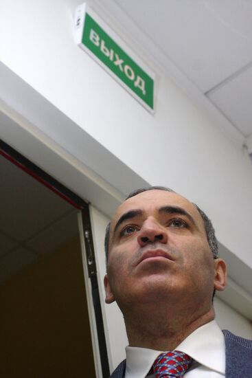Garri Kasparov, co-chairman of Solidarity movement