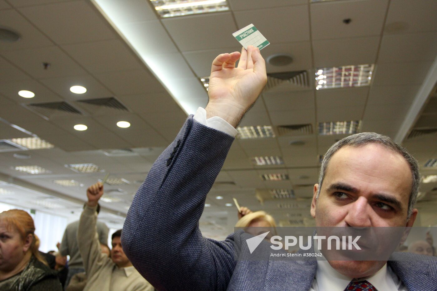 Garri Kasparov, co-chairman of Solidarity movement