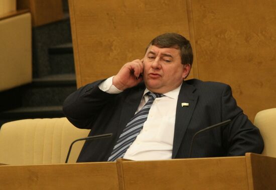 Alexei Lebed attends Russian State Duma meeting