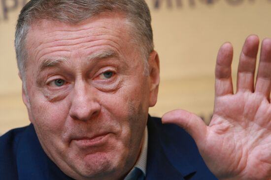 Press conference given by LDPR leader Vladimir Zhirinovsky