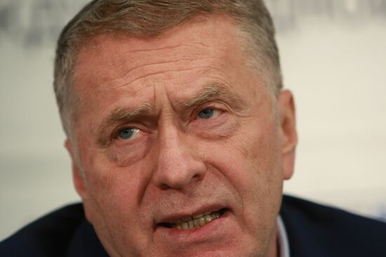 Press conference given by LDPR leader Vladimir Zhirinovsky