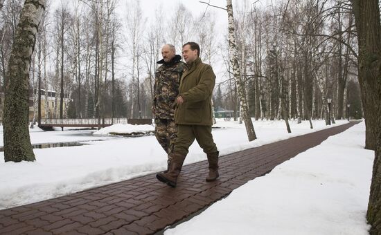 Dmitry Medvedev and Alexander Lukashenko