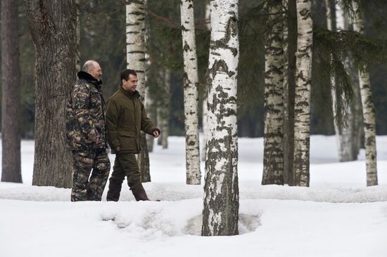 Dmitry Medvedev and Alexander Lukashenko