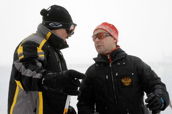 Russian, Belarusian presidents visit Krasnaya Polyana ski resort