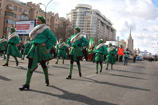 St Patrick's Day celebrations in Moscow