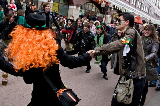 St Patrick's Day celebrations in Moscow