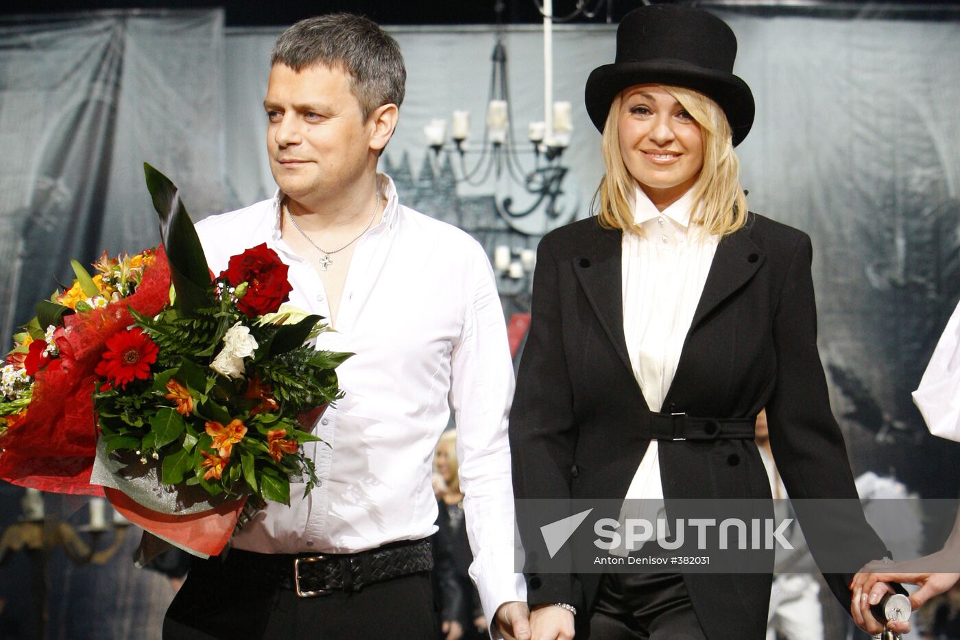 Fashion designer Ilya Shiyan and producer Yana Rudkovskaya