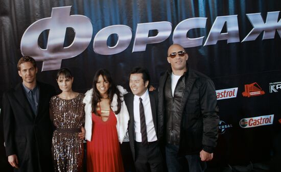 First run of The Fast and the Furious in Moscow