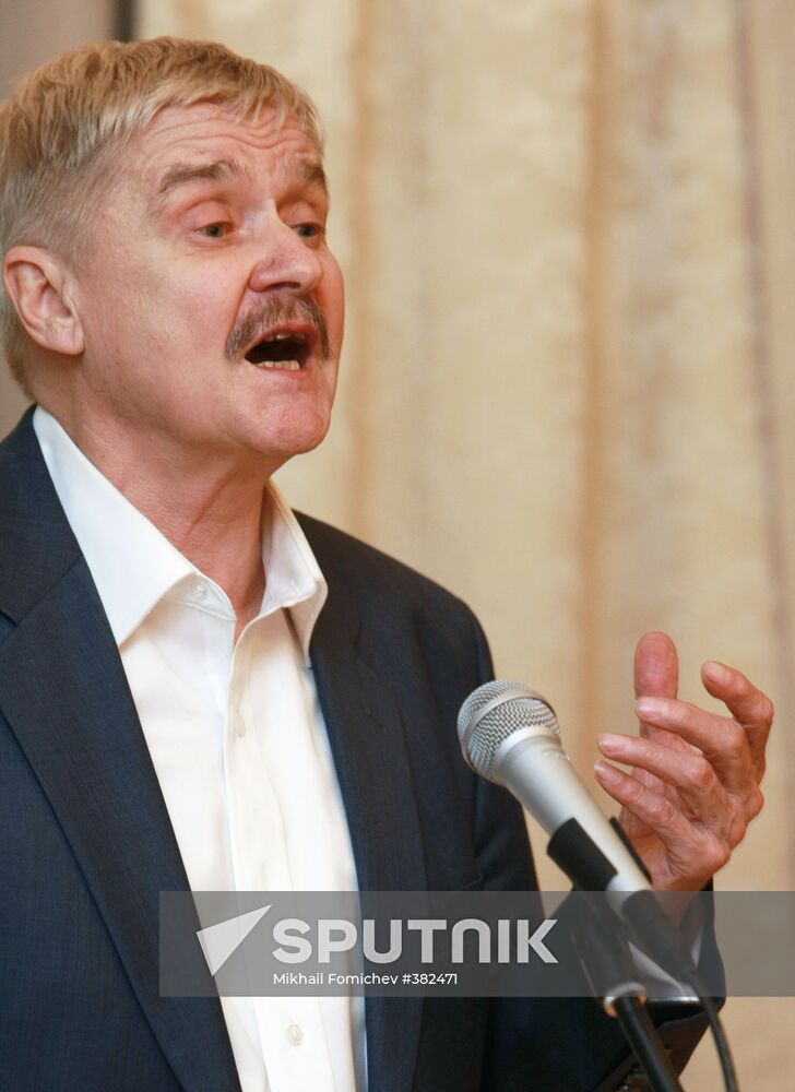 Chairman of the Gorky Award jury Sergei Yesin