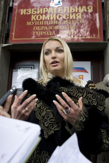 Anastasia Volochkova set to run for mayor of Sochi