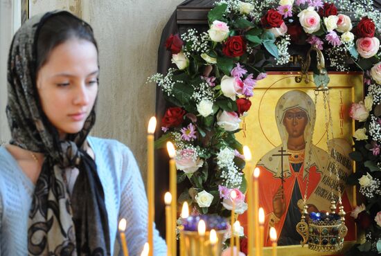 Liturgy at St.Martyr Tatiana Church, Moscow State University