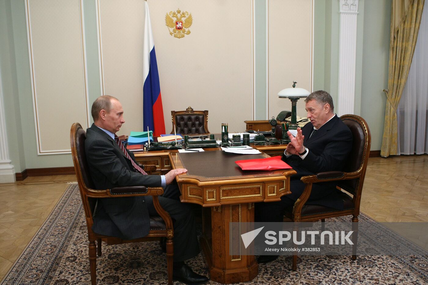 Vladimir Putin meets with Duma faction heads