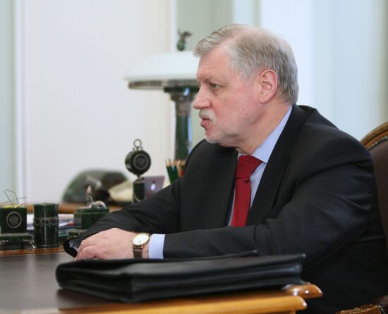 Vladimir Putin and Sergei Mironov