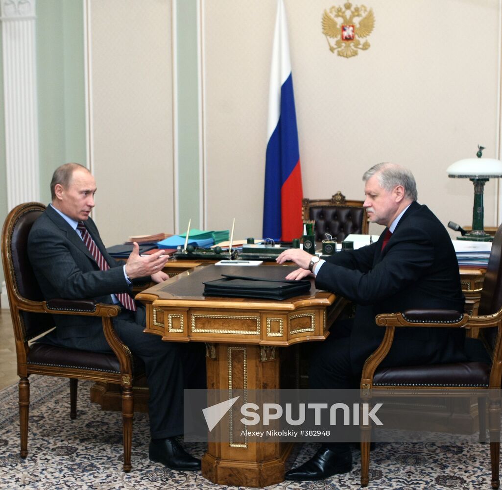 Vladimir Putin and Sergei Mironov