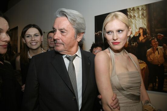 Alain Delon and Anna Shcherbinina
