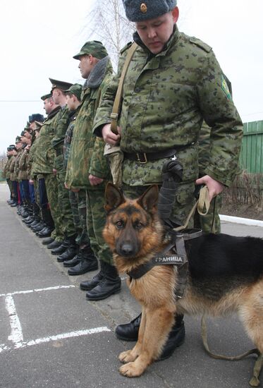 Russian Cossacks take part in border patrolling
