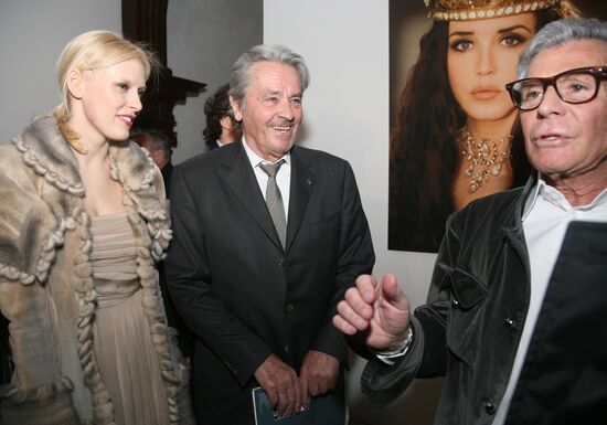 Jean Daniel Lorieux, Alain Delon and Anna Shcherbinina