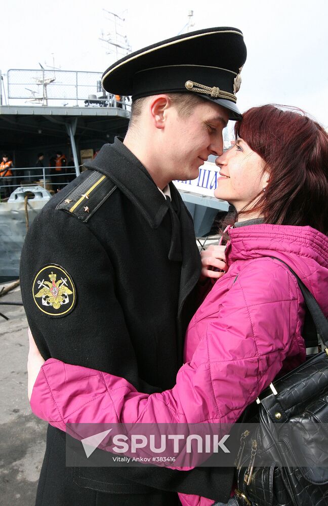 Send-off for Pacific Fleet ships in Vladivostok