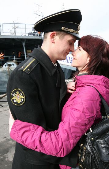 Send-off for Pacific Fleet ships in Vladivostok